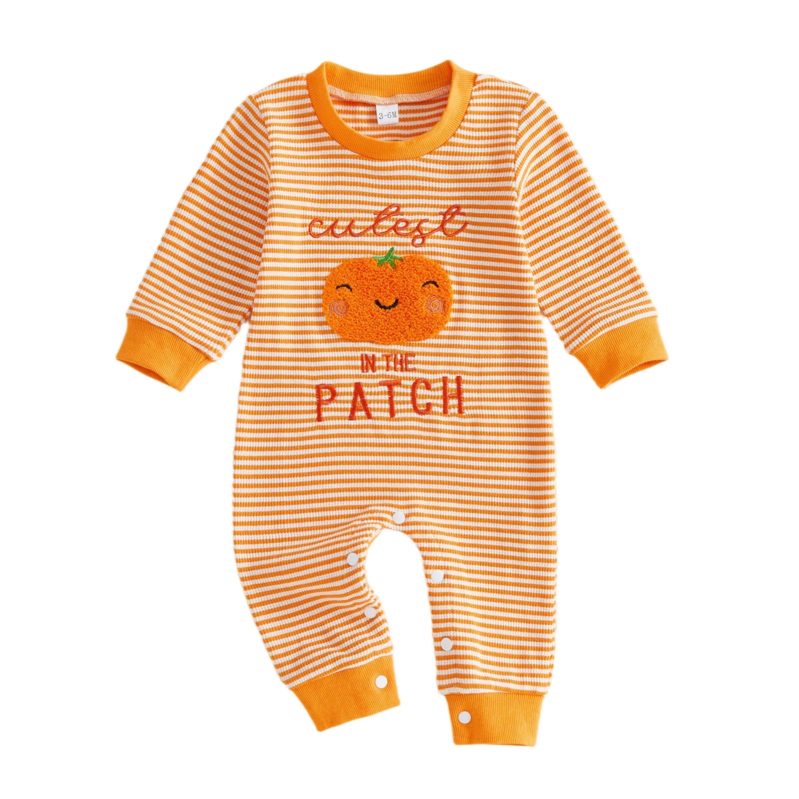 CUTEST PUMPKIN IN THE PATCH Striped Jumpsuit