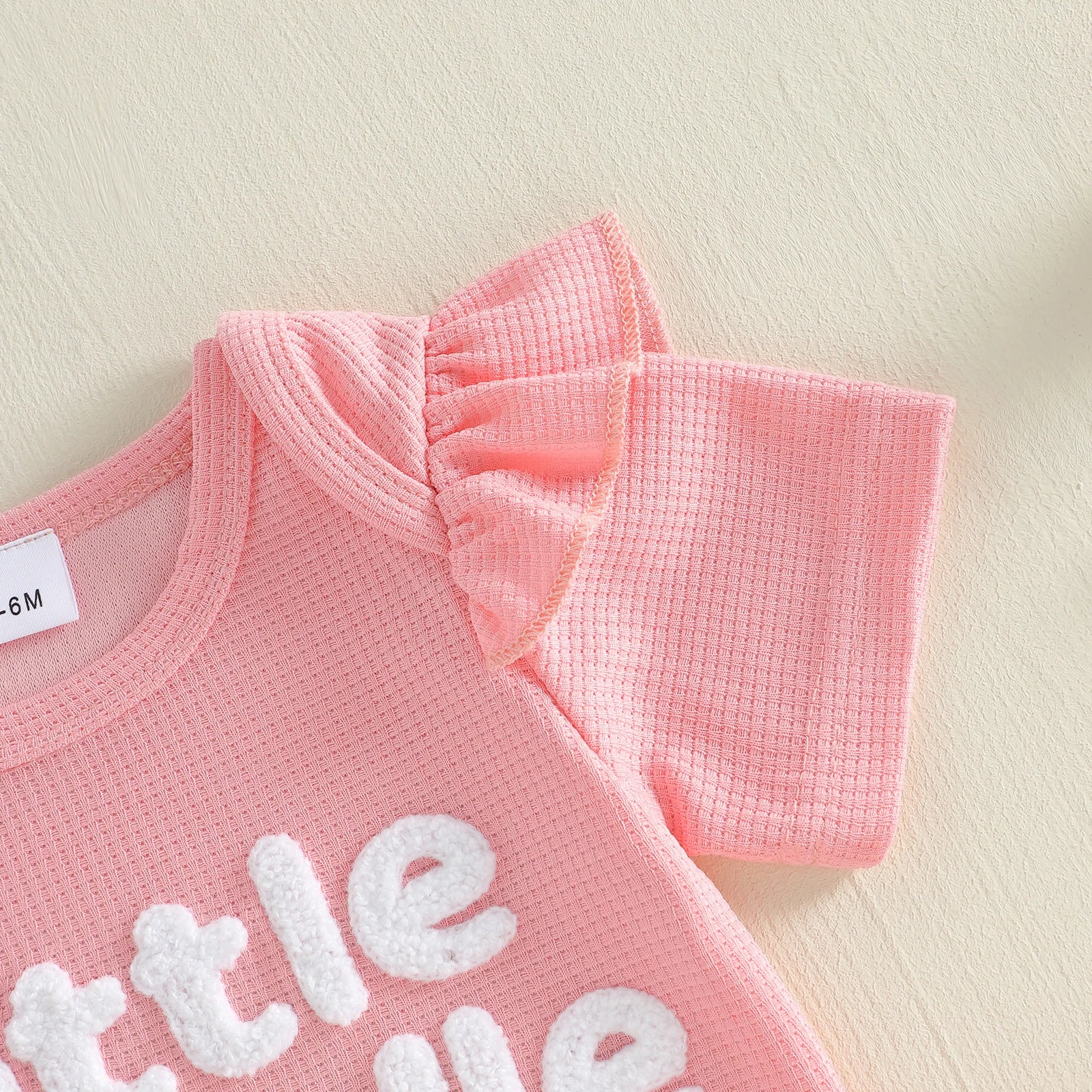 LITTLE BUNDLE OF LOVE Waffle Knit Outfit