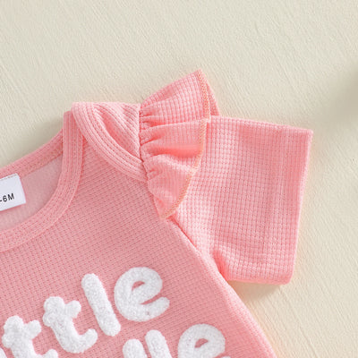 LITTLE BUNDLE OF LOVE Waffle Knit Outfit