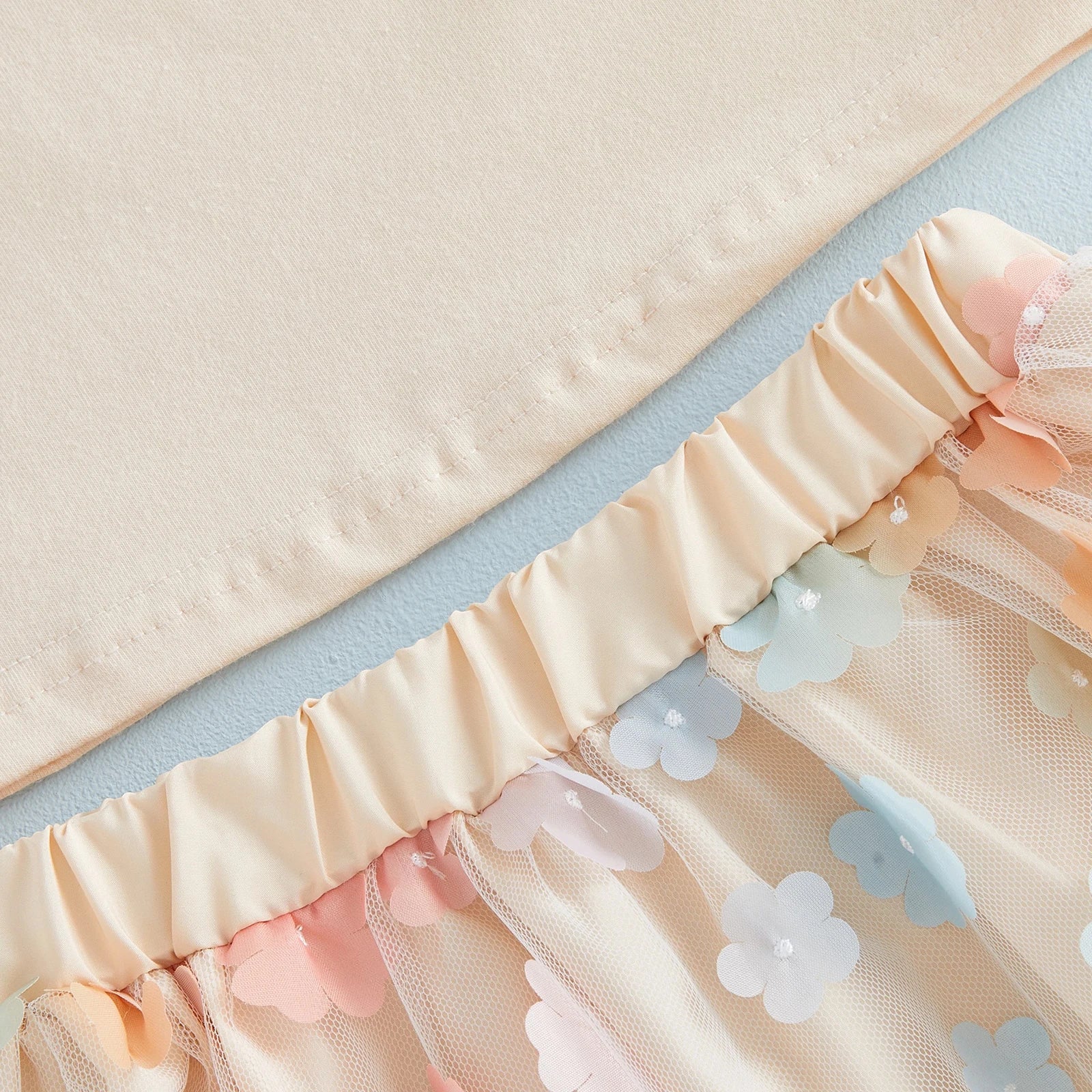 BIG SIS Tulle Flower Skirt Outfit