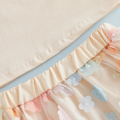 BIG SIS Tulle Flower Skirt Outfit