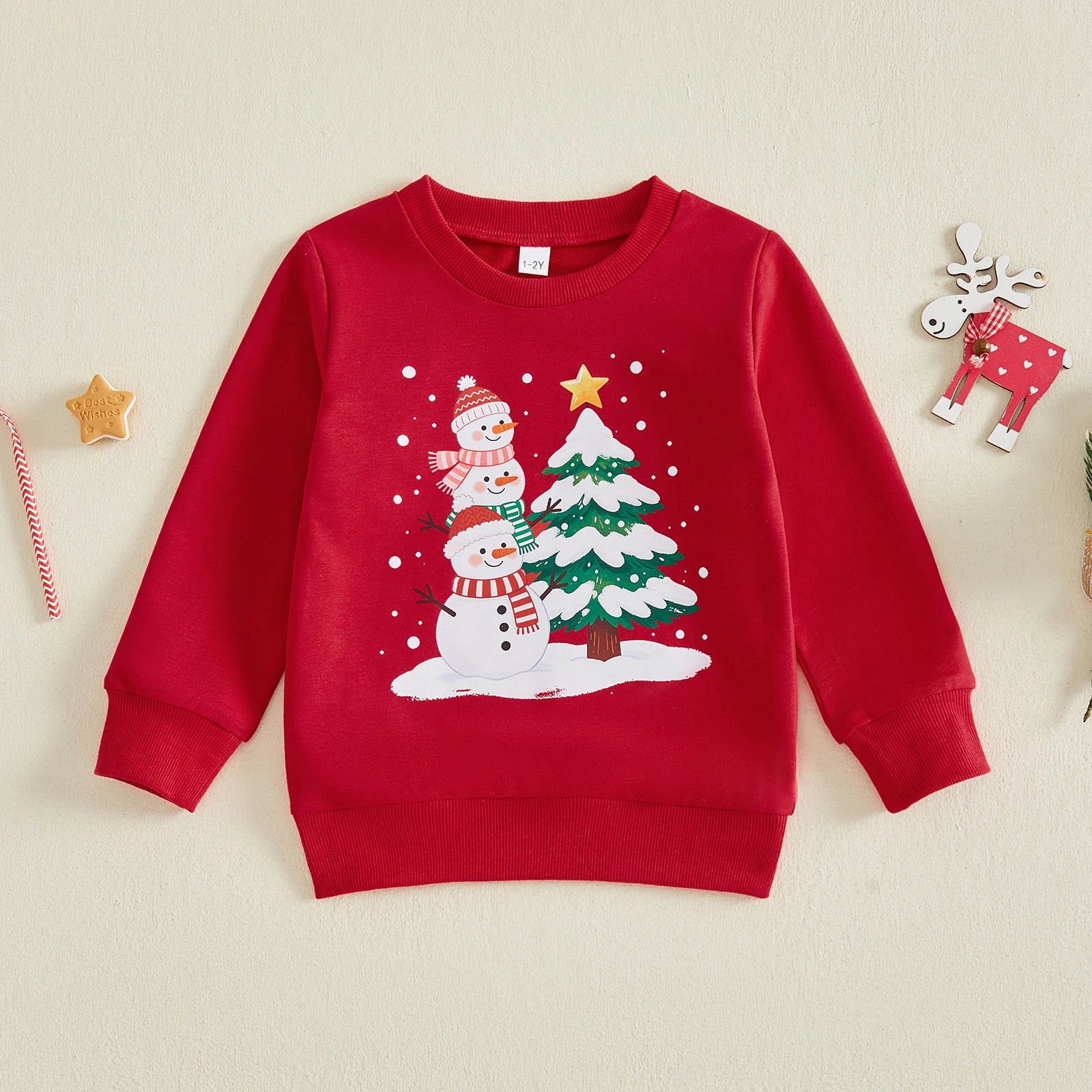 JOLLY HOLIDAYS Red Sweatshirt
