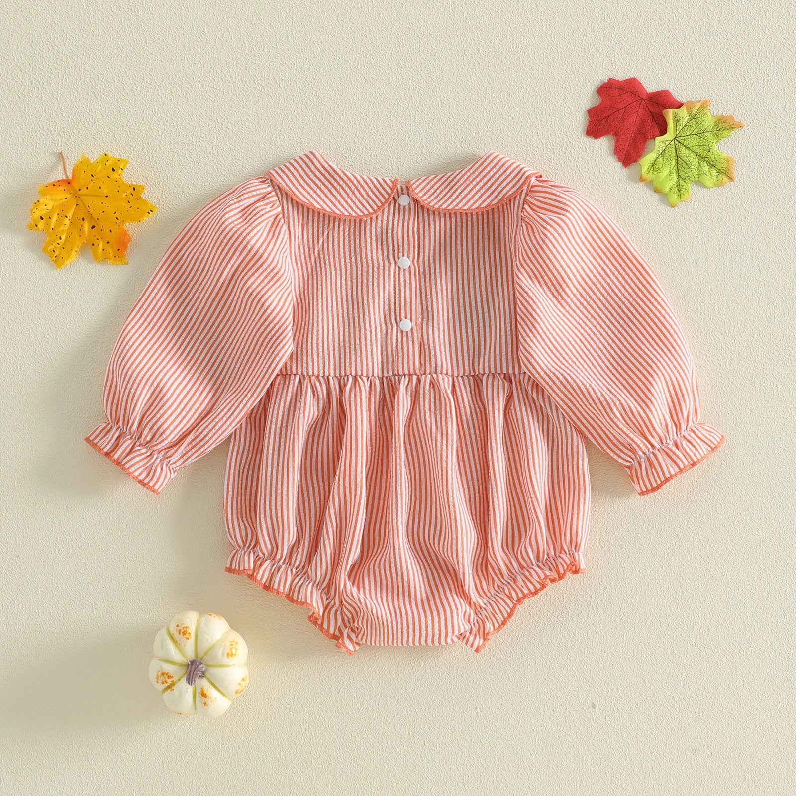 LITTLE TURKYS Collar Romper