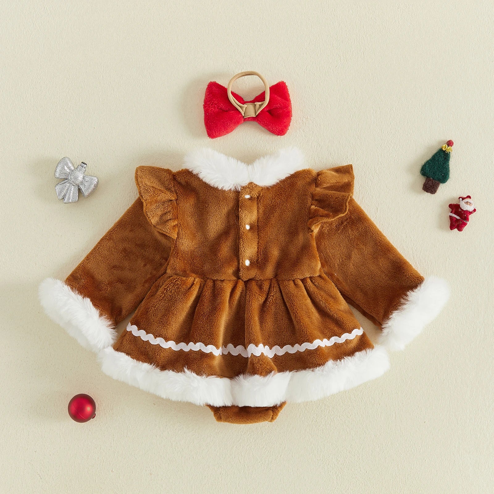 GINGERBREAD GIRL Romper Dress