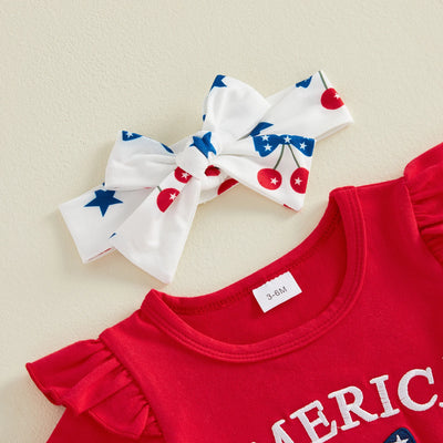 AMERICA Cherry Bellbottom Outfit