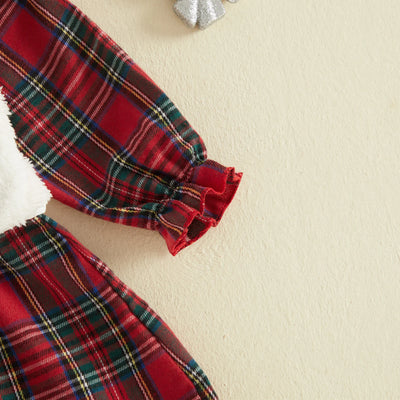 MADELEINE Plaid Dress with Vest
