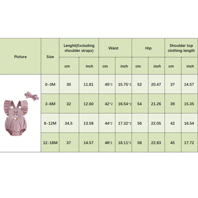 CUTE BUNNY Ruffle Romper