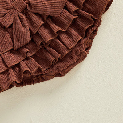 BASEBALL Corduroy Ruffle Outfit