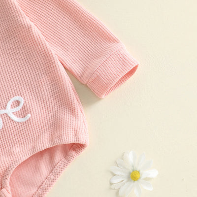 SILLY GOOSE Pink Waffle Knit Outfit