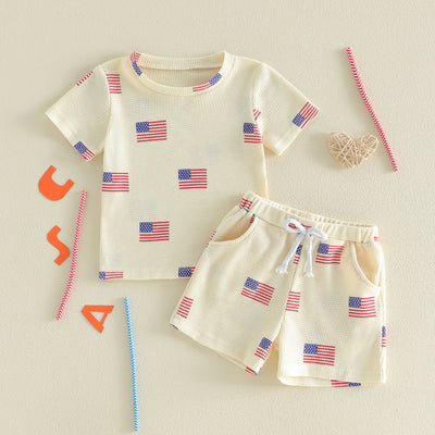 USA FLAG Yellow Outfit