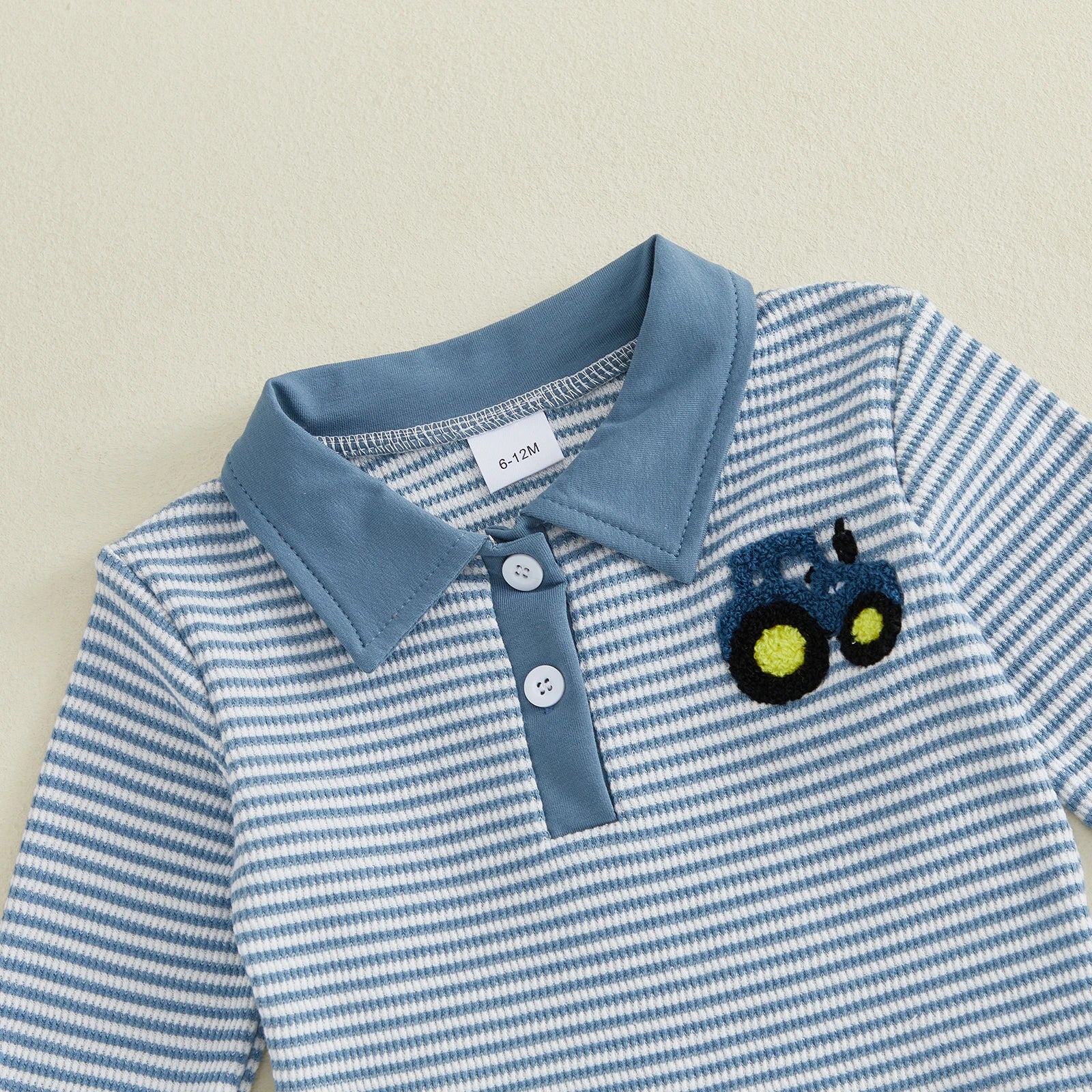TRACTOR Striped Collared Outfit