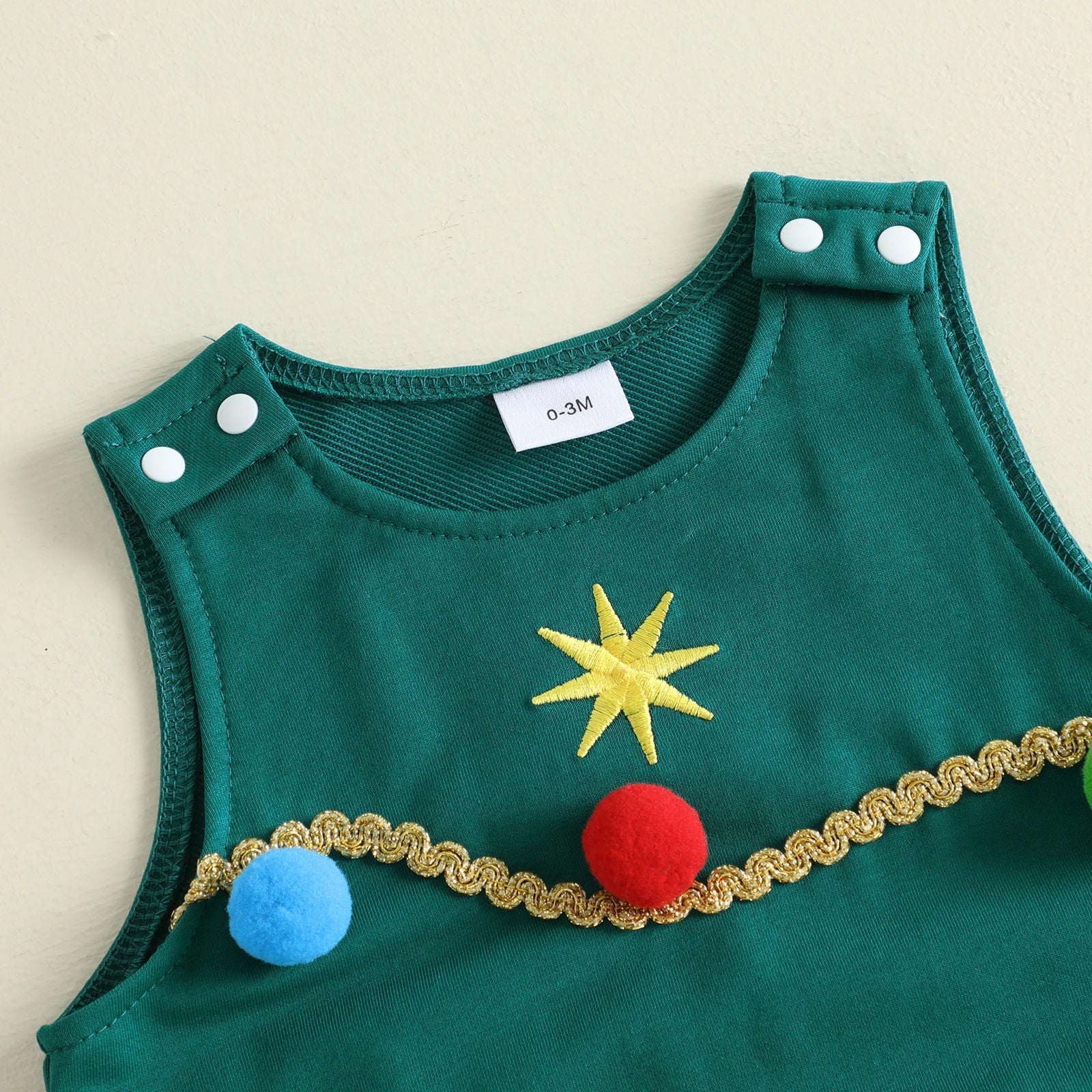 CHRISTMAS TREE Pompom Jumpsuit