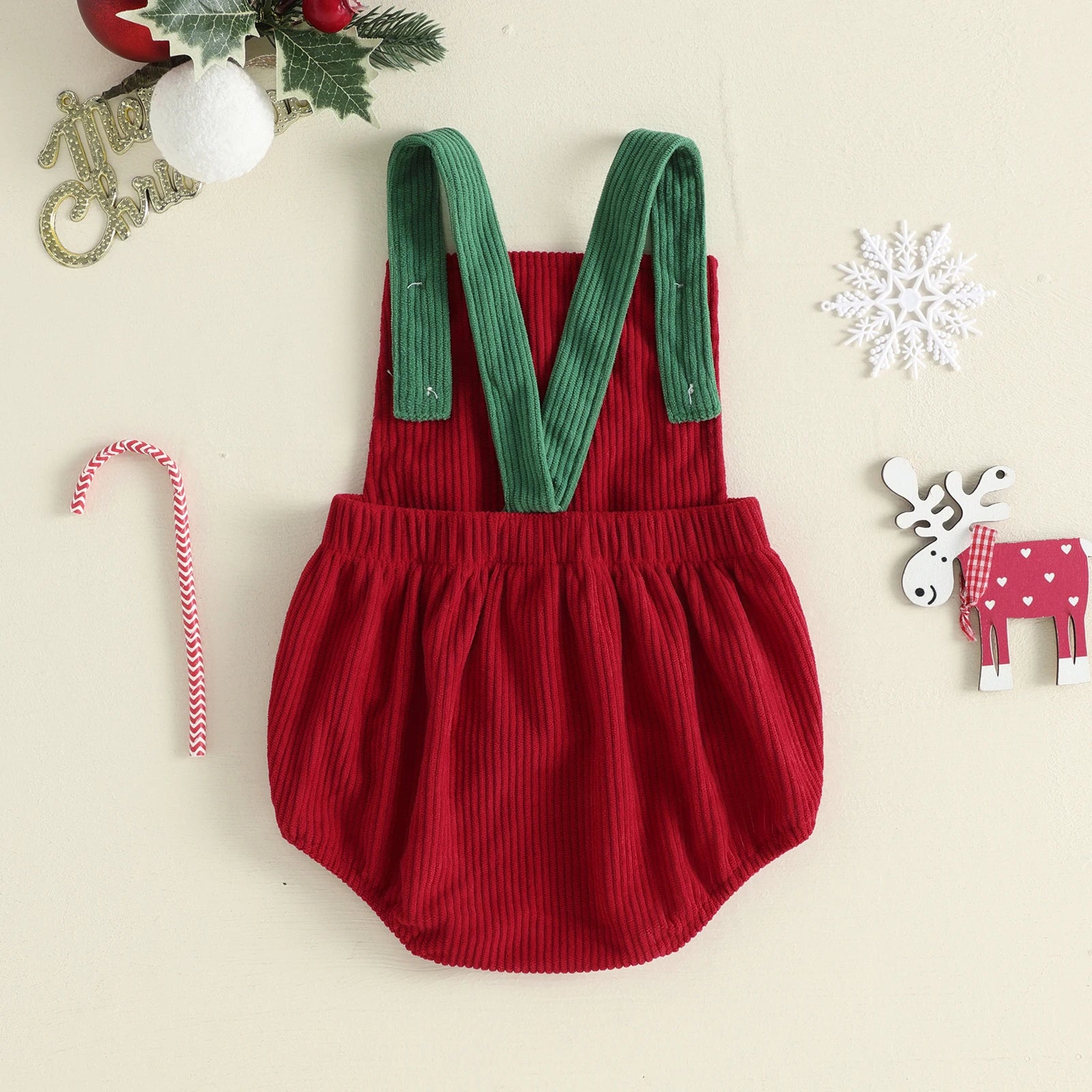 MY FIRST CHRISTMAS Corduroy Romper