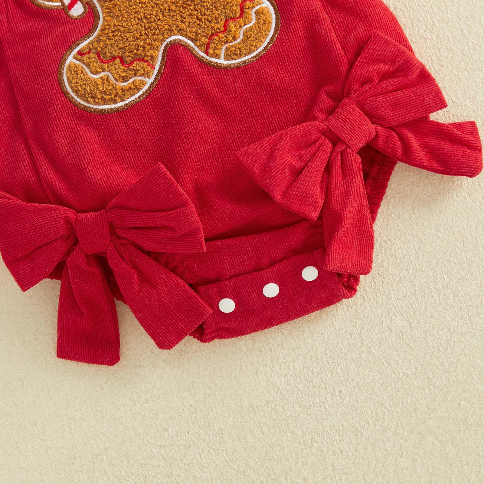 GINGERBREAD GIRL Corduroy Romper