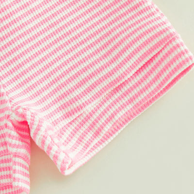DADDY'S GIRL Striped Outfit