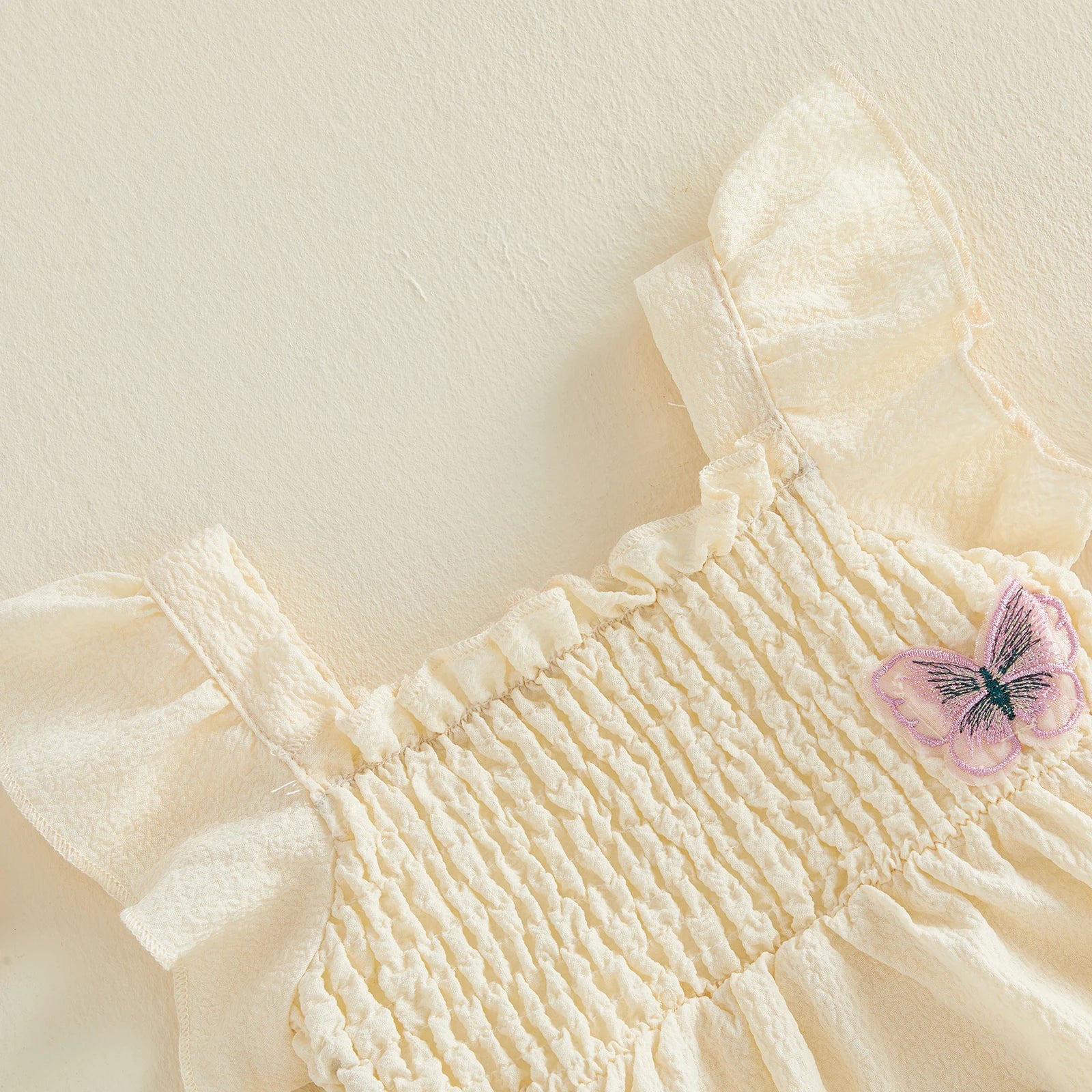 BUTTERFLIES Smocked Dress with Purse