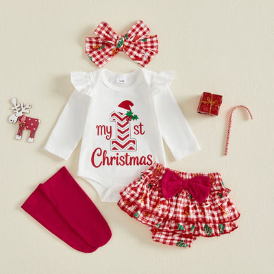 MY 1ST CHRISTMAS Checkered Outfit