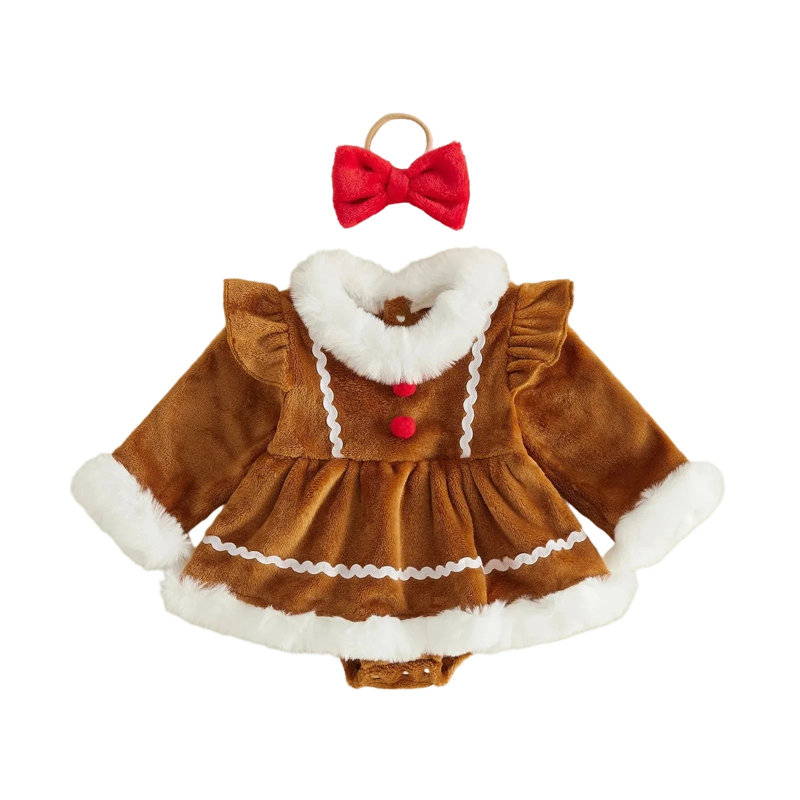 GINGERBREAD GIRL Romper Dress
