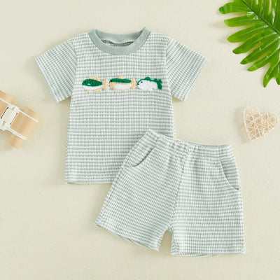 THREE LITTLE FISH Striped Outfit