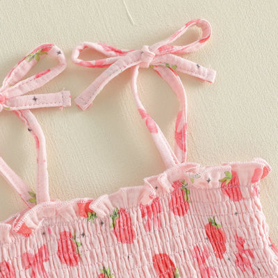 STRAWBERRIES & BOWTIES Smocked Outfit