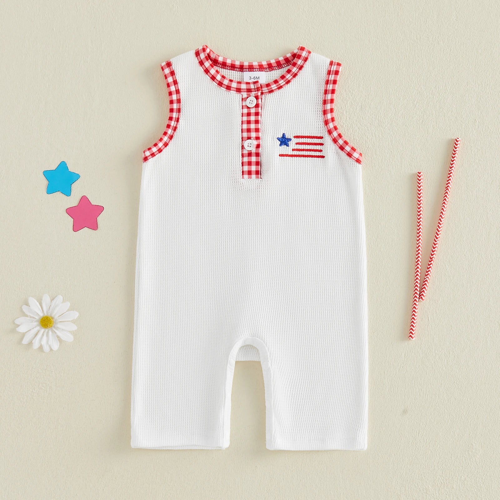 USA White Jumpsuit