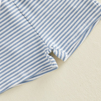 TRACTOR Striped Waffle Knit Outfit