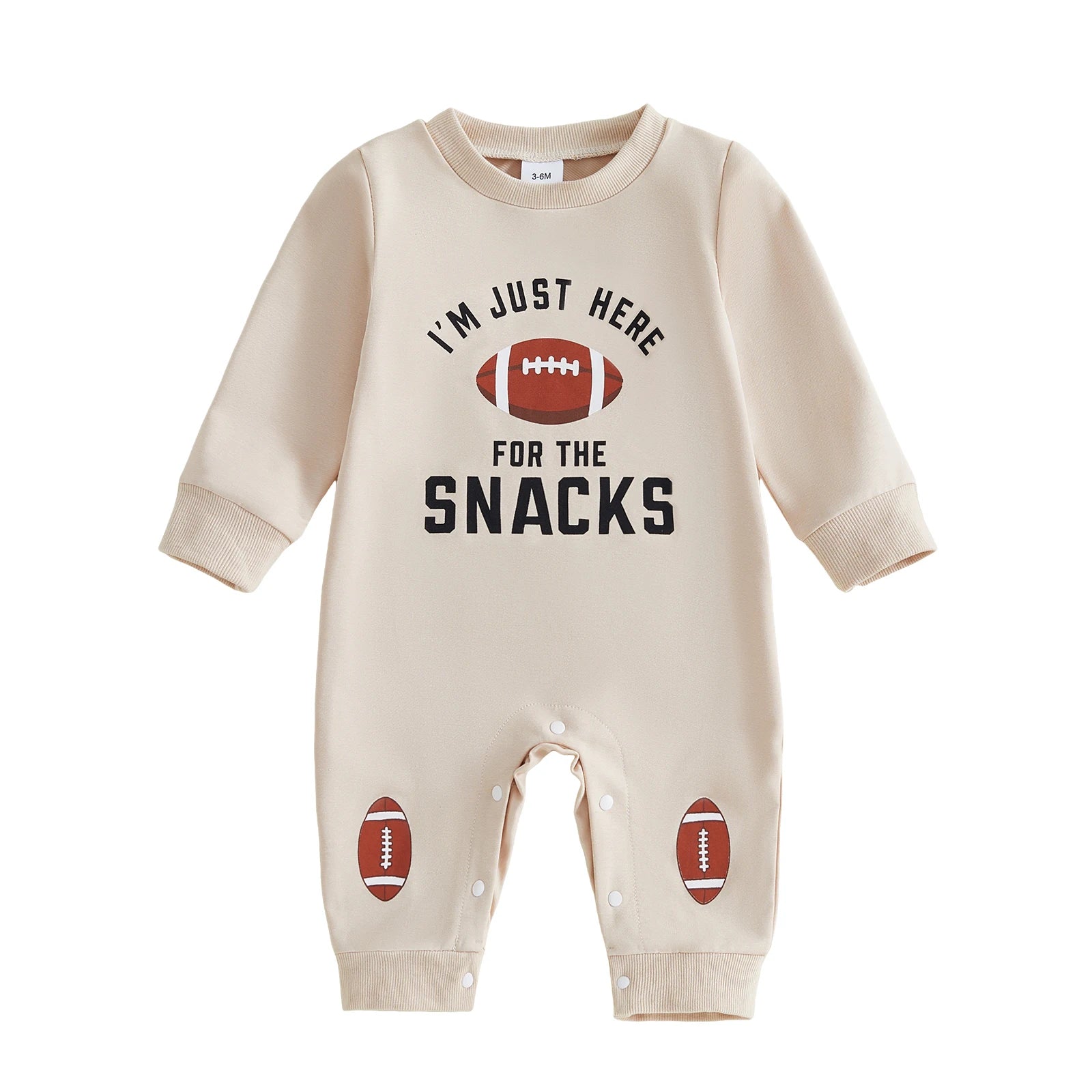 HERE FOR THE SNACKS Football Jumpsuit