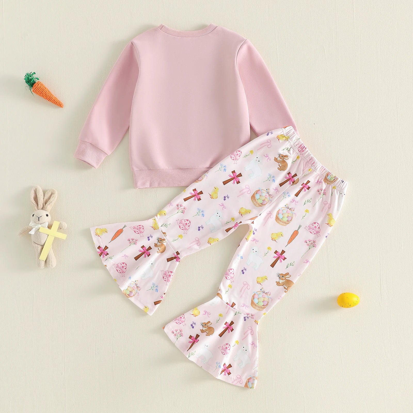 HE IS RISEN Pink Easter Bellbottom Outfit