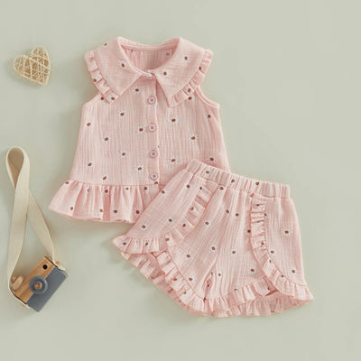 DAISIES Ruffle Hem Outfit