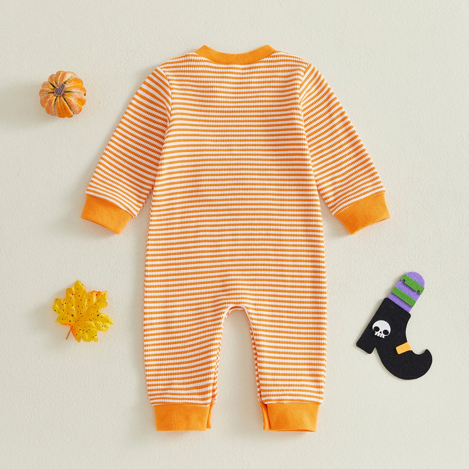 CUTEST PUMPKIN IN THE PATCH Striped Jumpsuit