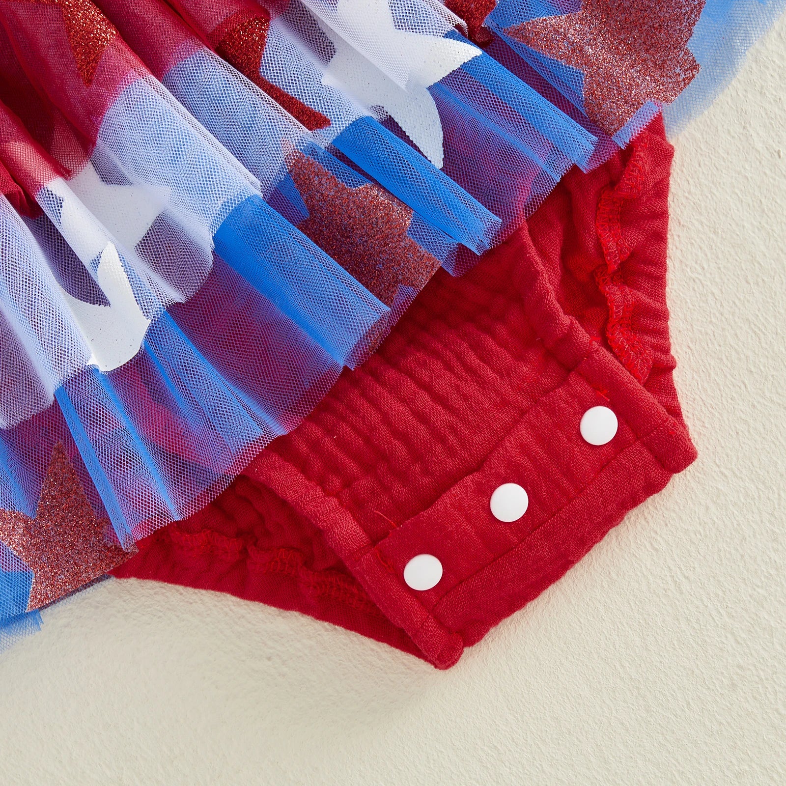 USA Smocked Star Romper