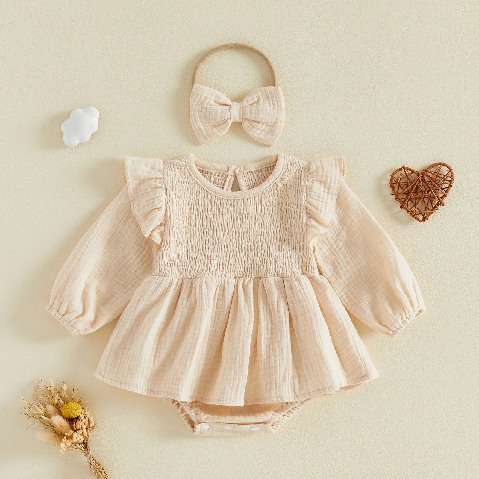 BETH Smocked Romper Dress