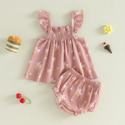 CUPCAKES Smocked Outfit