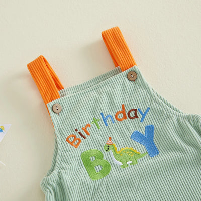 BIRTHDAY BOY Dinosaur Jumpsuit