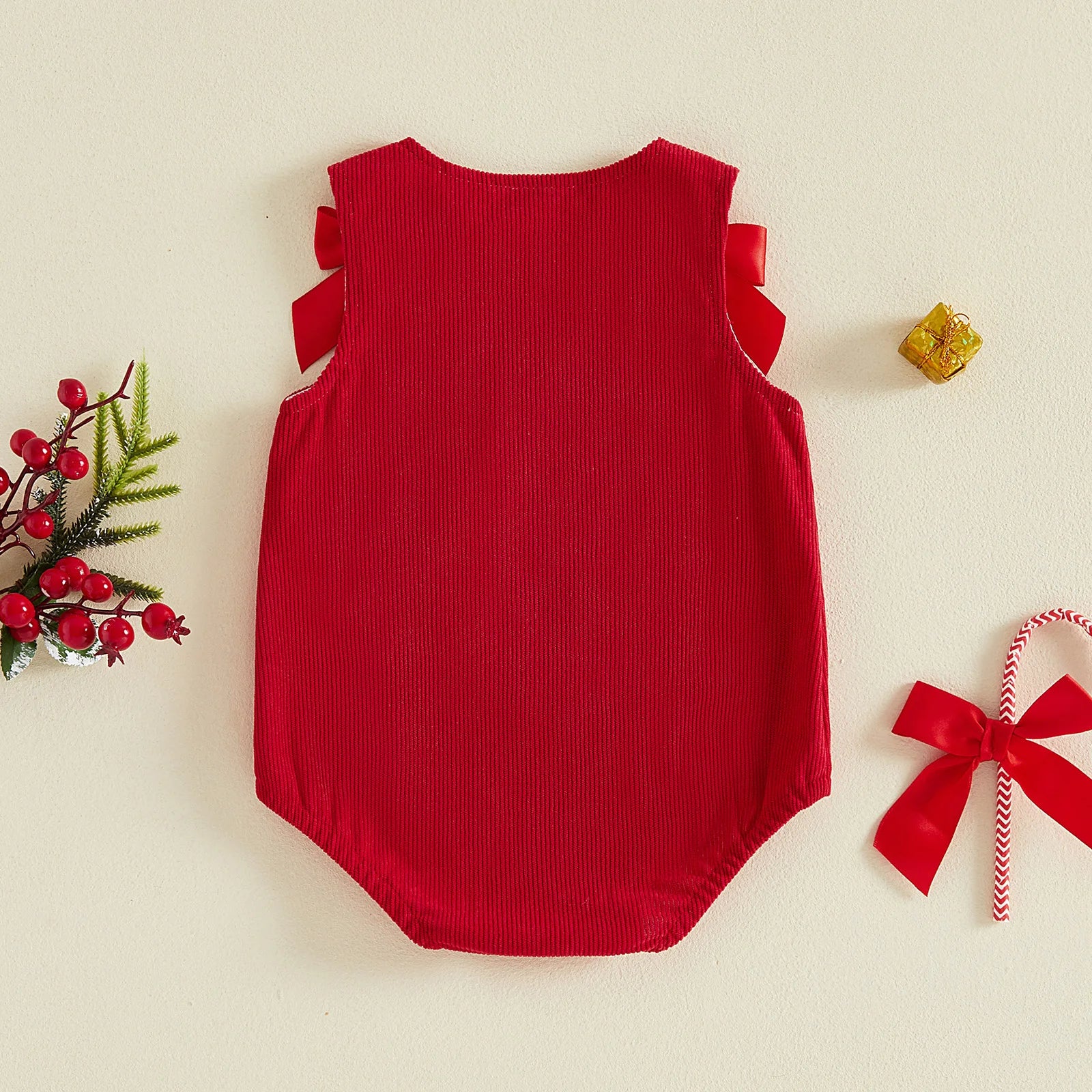 CHRISTMAS CUTIE Corduroy Romper