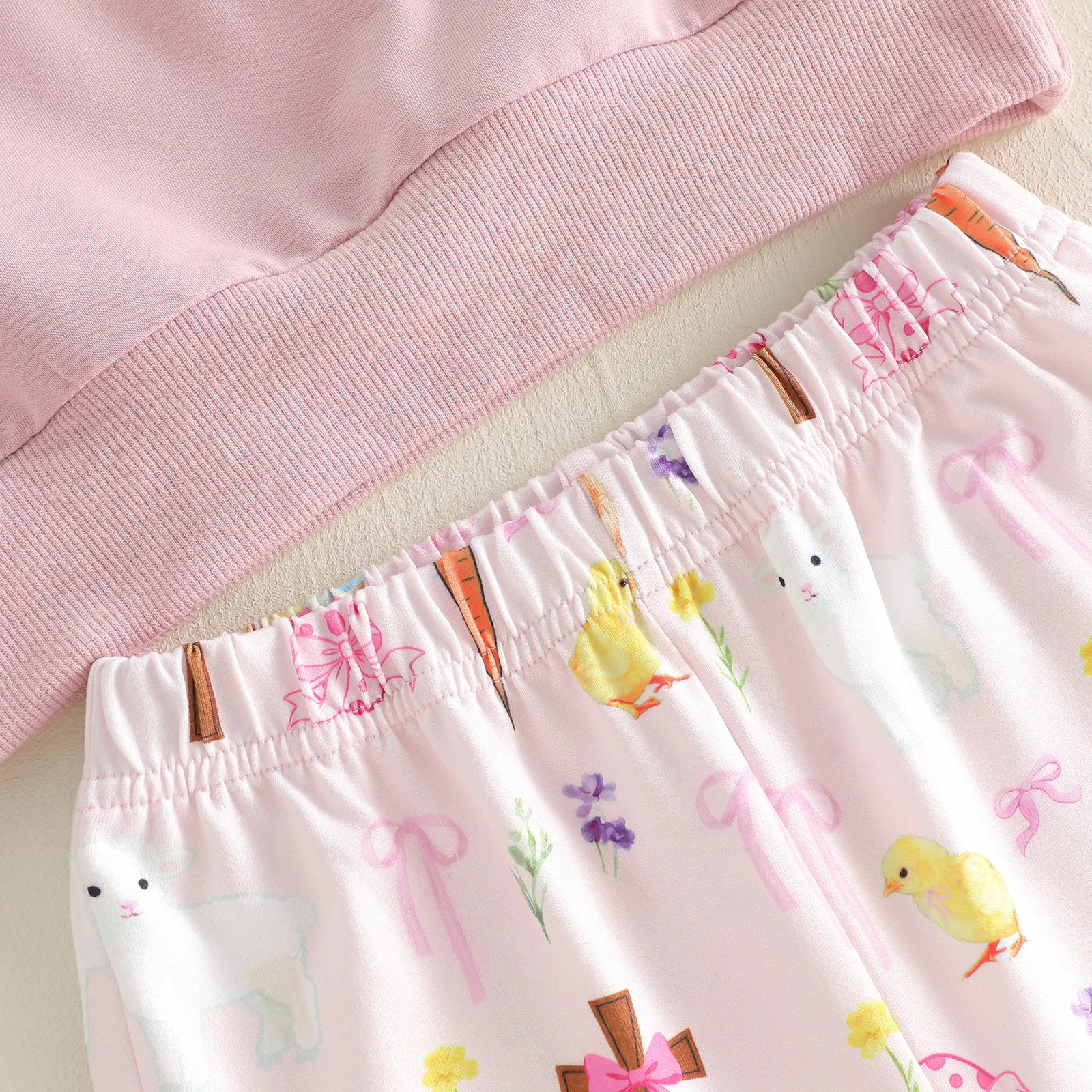 HE IS RISEN Pink Easter Bellbottom Outfit