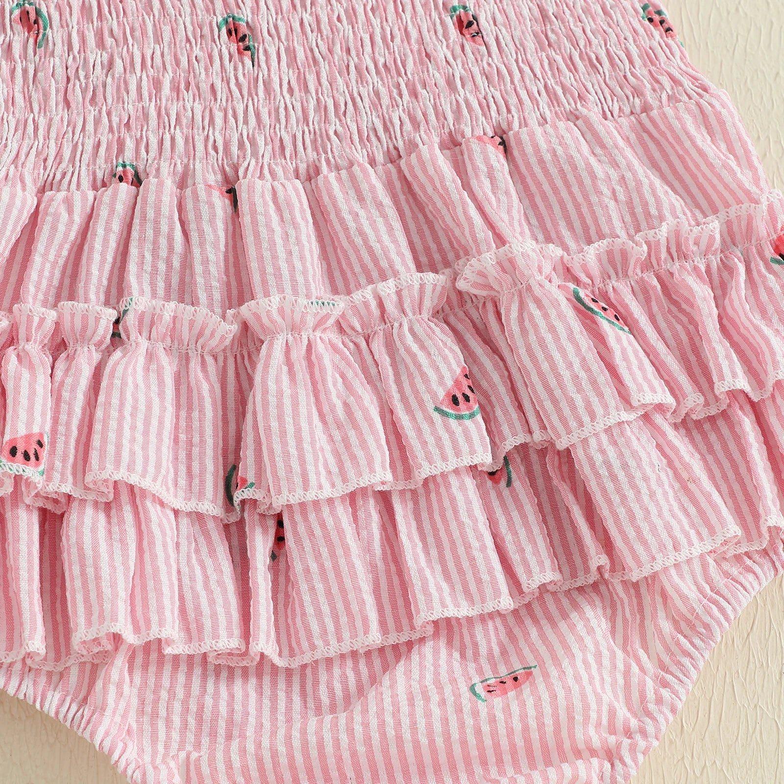 WATERMELON Bow Romper