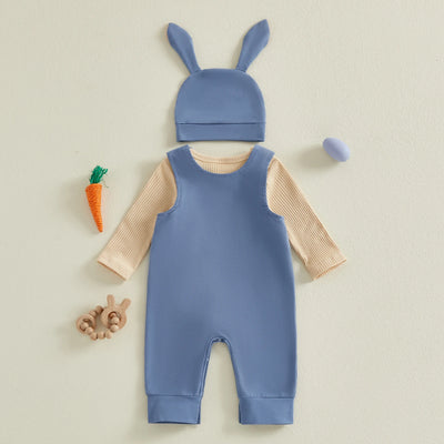 MY FIRST EASTER Overall Outfit with Beanie