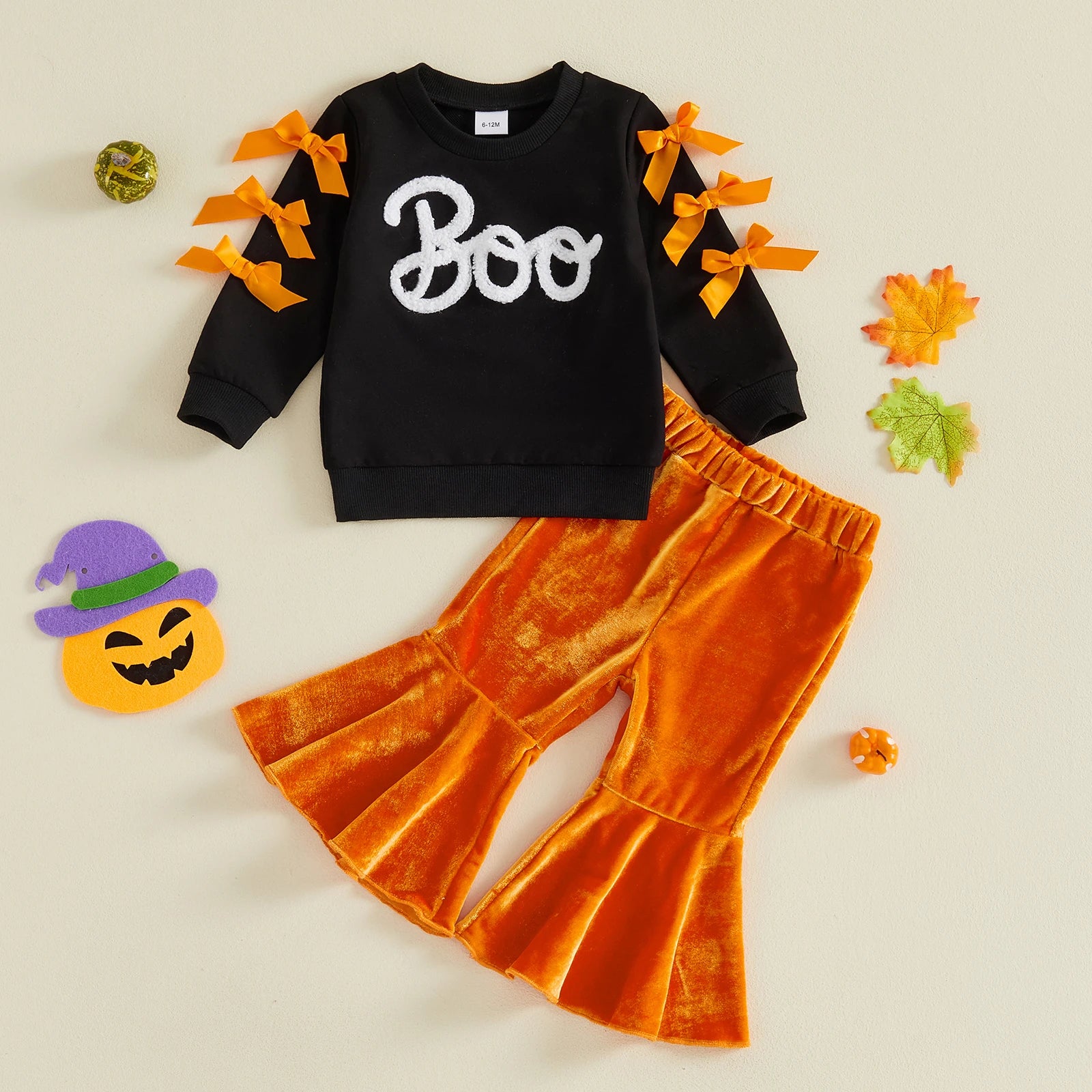 BOO Bowtie Bellbottom Outfit