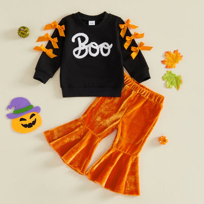 BOO Bowtie Bellbottom Outfit