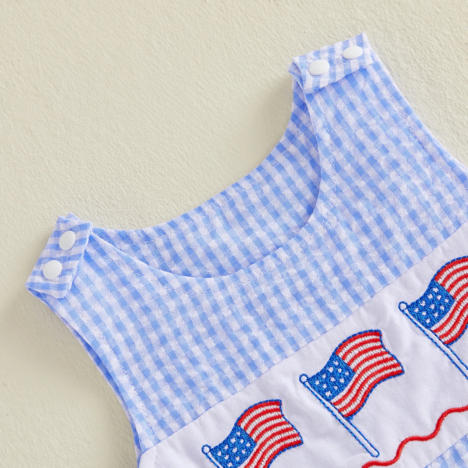 USA FLAG Checkered Jumpsuit