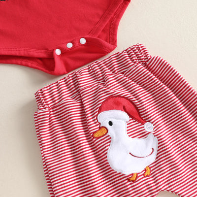 JUST A JOLLY GOOSE Outfit with Santa Hat