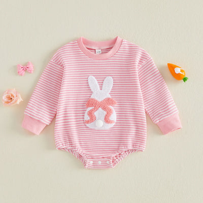 BUNNY Striped Long-Sleeve Onesie