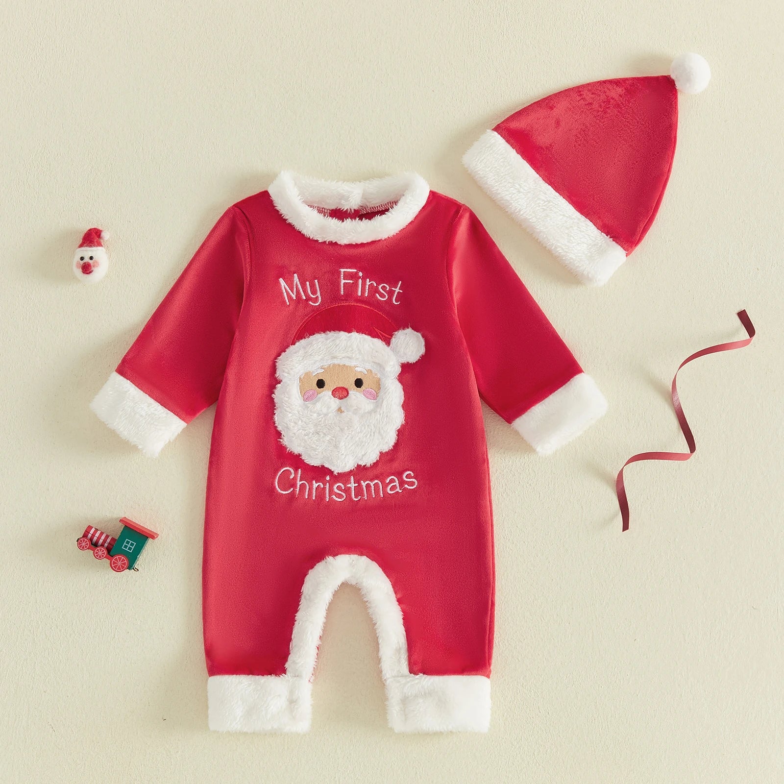 MY FIRST CHRISTMAS Velvet Outfit