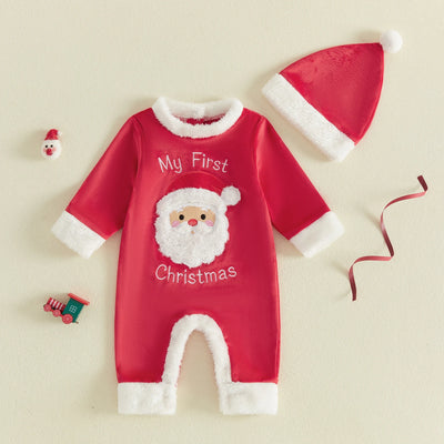 MY FIRST CHRISTMAS Velvet Outfit