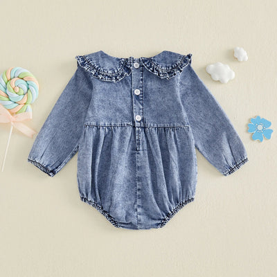 EVIE Denim Collar Romper