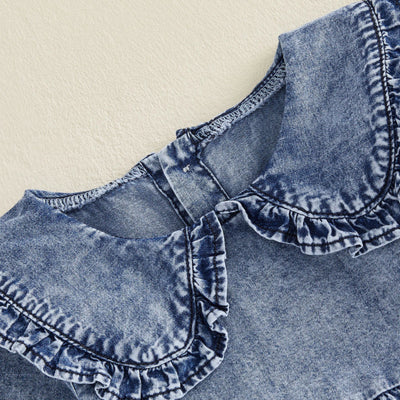 EVIE Denim Collar Romper