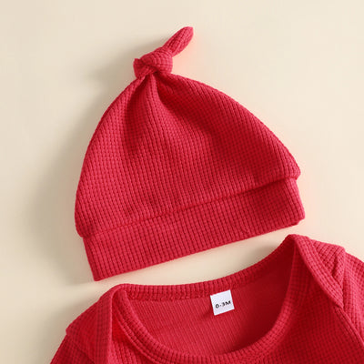 MY FIRST CHRISTMAS Car Ribbed Jumpsuit
