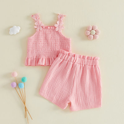 MAYA Floral Smocked Outfit