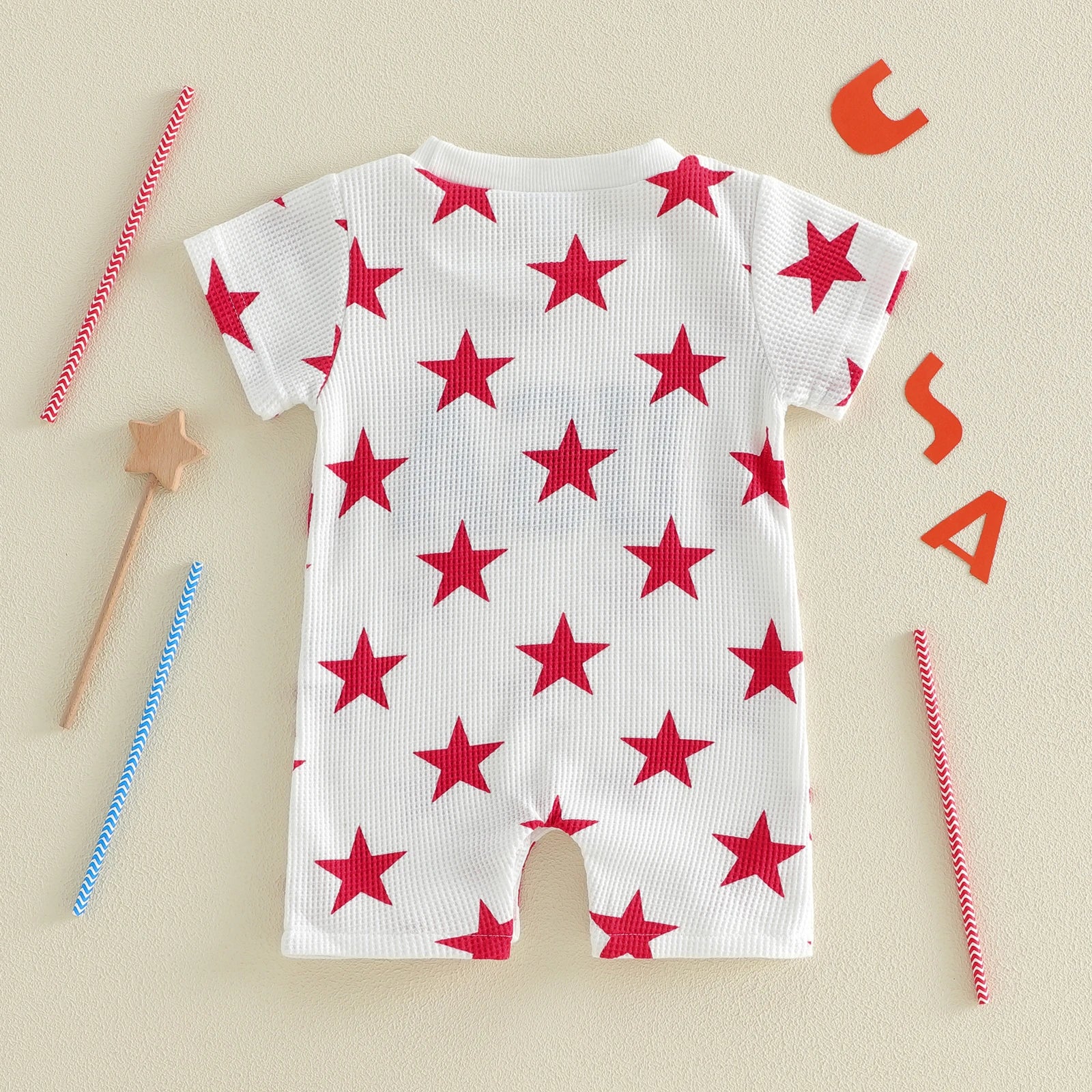 USA STAR White Jumpsuit